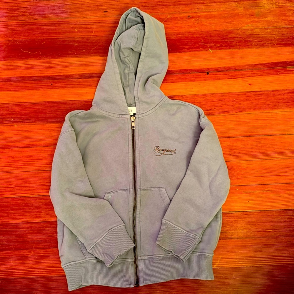 Bonpoint sky blue zip hoodie size 6